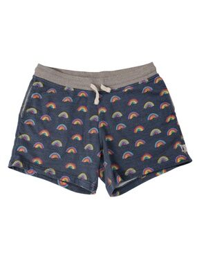Chubbies Rainbow Print Lounge Shorts Size M Blue Drawstring Cotton Blend